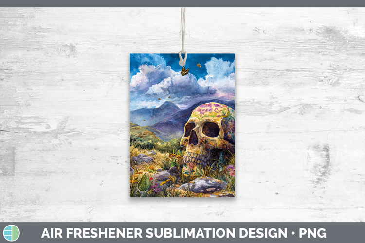 Sugar Skull Best Sellers 01 Sunset Air Freshener Sublimation