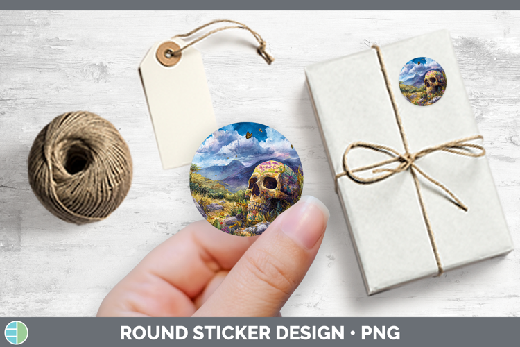 Sugar Skull Best Sellers 01 Sunset Stickers Design