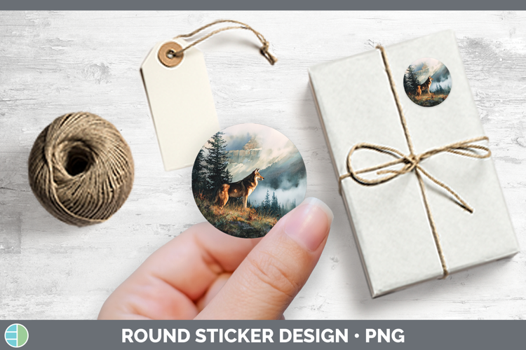 Wolf Best Sellers 01 Sunset Stickers Design