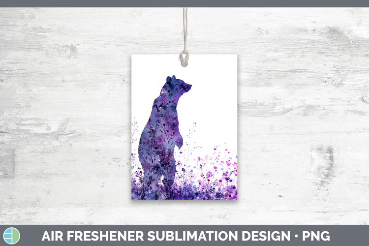 Bear Best Sellers 02 Alcohol Ink Air Freshener Sublimation D