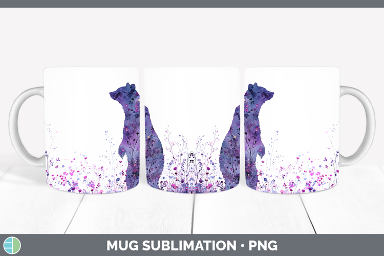 Bear Best Sellers 02 Alcohol Ink Mug Wrap Sublimation Design