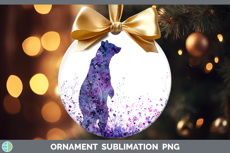 Bear Best Sellers 02 Alcohol Ink Ornament Sublimation Design