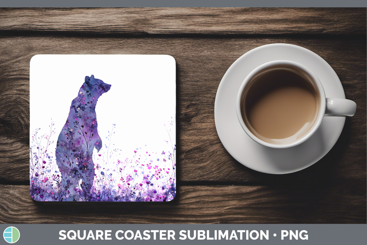 Bear Best Sellers 02 Alcohol Ink Square Coaster Sublimation