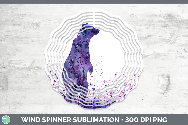 Bear Best Sellers 02 Alcohol Ink Wind Spinner Sublimation De