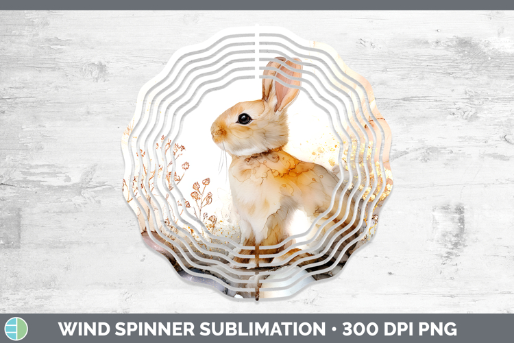 Bunny Best Sellers 02 Alcohol Ink Wind Spinner Sublimation D
