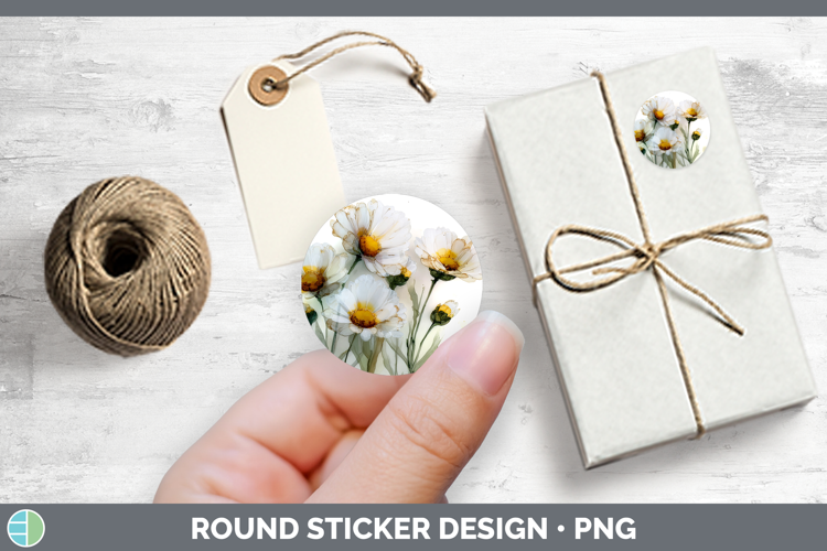 Daisies Best Sellers 02 Alcohol Ink Stickers Design