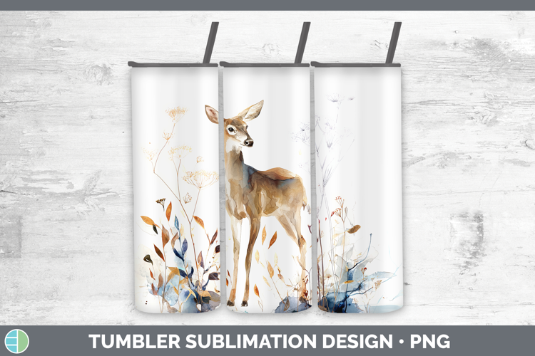 Deer Best Sellers 02 Alcohol Ink Tumbler Sublimation Design