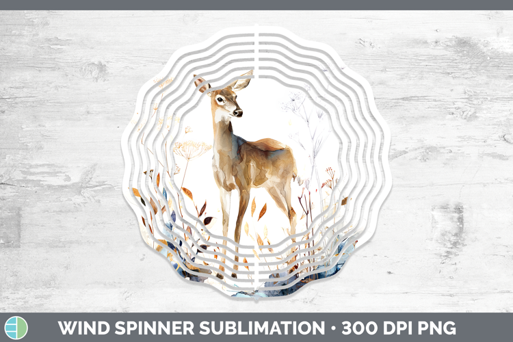 Deer Best Sellers 02 Alcohol Ink Wind Spinner Sublimation De