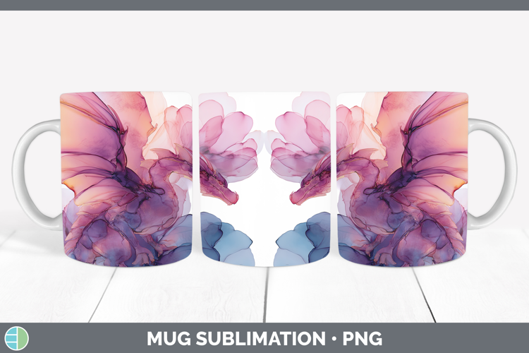 Dragon Best Sellers 02 Alcohol Ink Mug Wrap Sublimation Desi