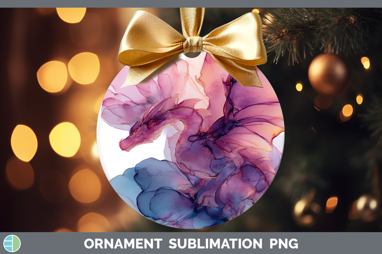 Dragon Best Sellers 02 Alcohol Ink Ornament Sublimation Desi