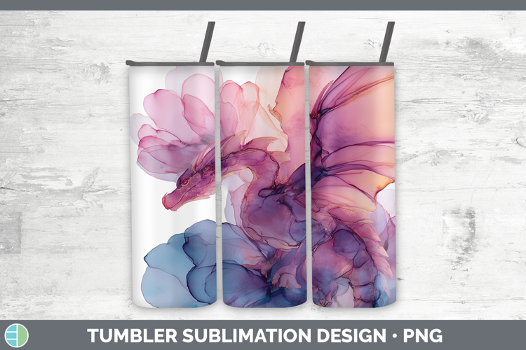 Dragon Best Sellers 02 Alcohol Ink Tumbler Sublimation Desig