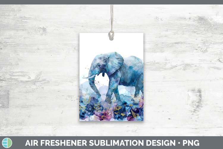 Elephant Best Sellers 02 Alcohol Ink Air Freshener Sublimati