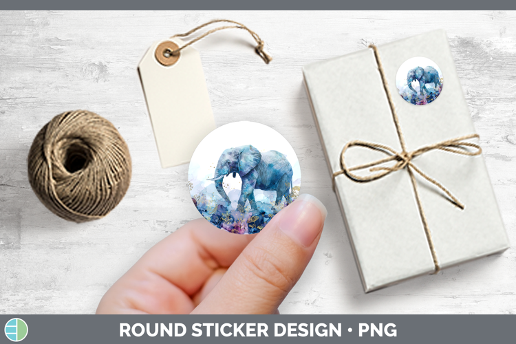 Elephant Best Sellers 02 Alcohol Ink Stickers Design