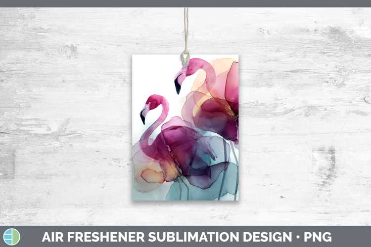 Flamingo Best Sellers 02 Alcohol Ink Air Freshener Sublimati