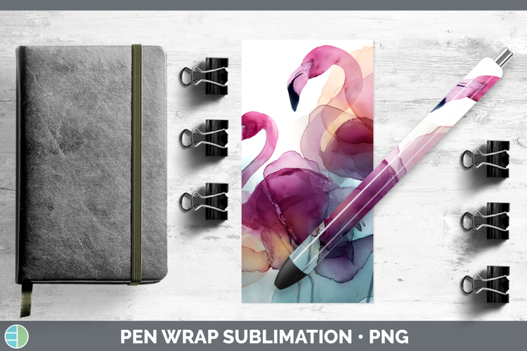 Flamingo Best Sellers 02 Alcohol Ink Pen Wrap Sublimation De