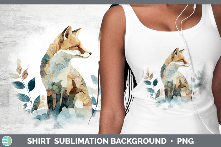 Fox Best Sellers 02 Alcohol Ink Shirt Sublimation Design