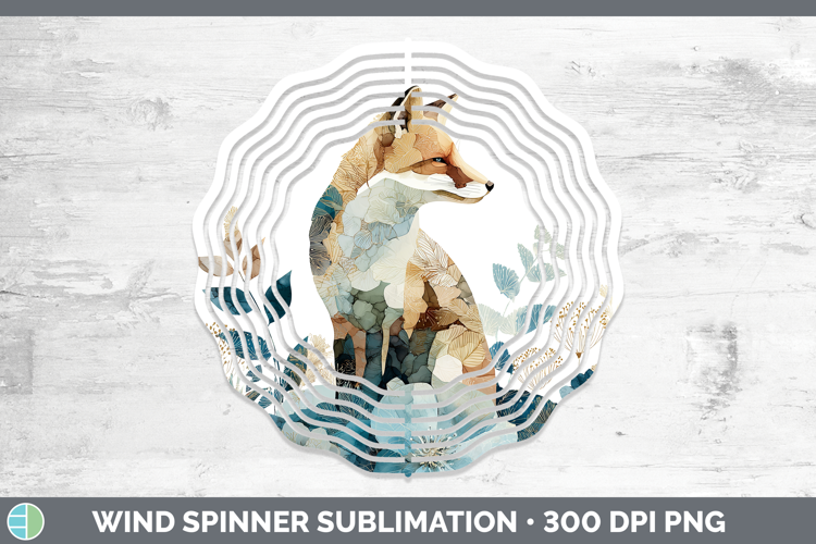 Fox Best Sellers 02 Alcohol Ink Wind Spinner Sublimation Des