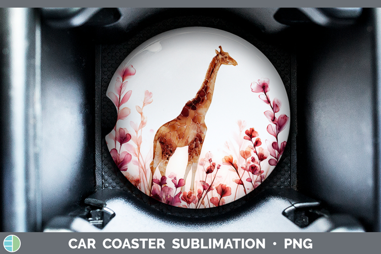 Giraffe Best Sellers 02 Alcohol Ink Car Coaster Sublimation