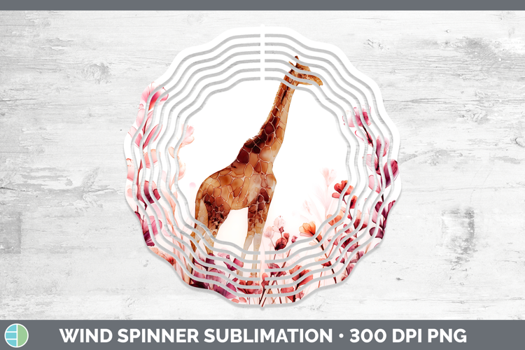 Giraffe Best Sellers 02 Alcohol Ink Wind Spinner Sublimation