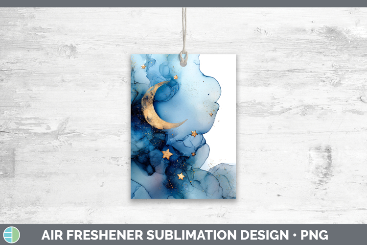 Moon and Stars Best Sellers 02 Alcohol Ink Air Freshener Sub