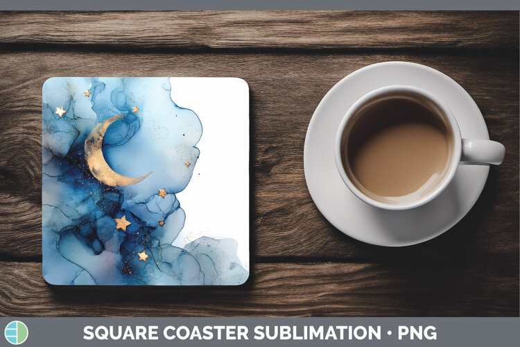 GorgeousBest Sellers 02 Alcohol Ink Square Coaster design.