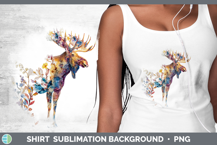 Moose Best Sellers 02 Alcohol Ink Shirt Sublimation Design