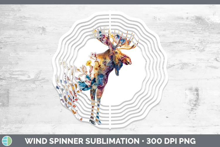 Moose Best Sellers 02 Alcohol Ink Wind Spinner Sublimation D