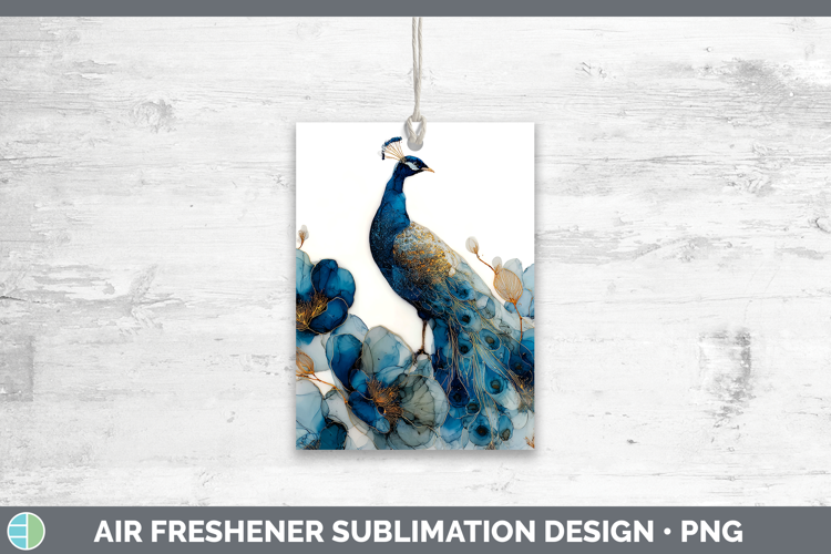 Peacock Best Sellers 02 Alcohol Ink Air Freshener Sublimatio