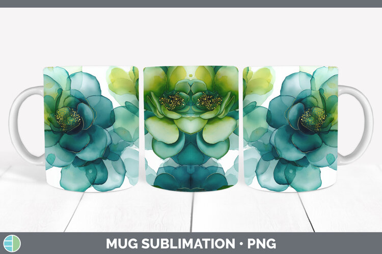 GorgeousBest Sellers 02 Alcohol Ink Mug Wrap design.