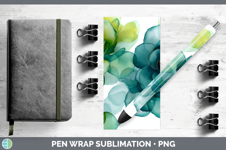 Succulents Best Sellers 02 Alcohol Ink Pen Wrap Sublimation