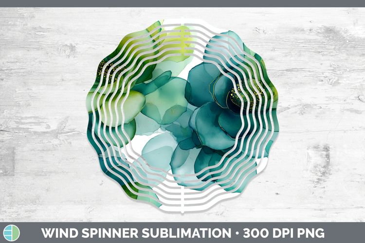 Succulents Best Sellers 02 Alcohol Ink Wind Spinner Sublimat