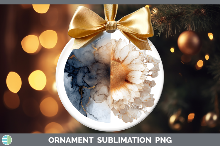 Sun and Moon Best Sellers 02 Alcohol Ink Ornament Sublimatio