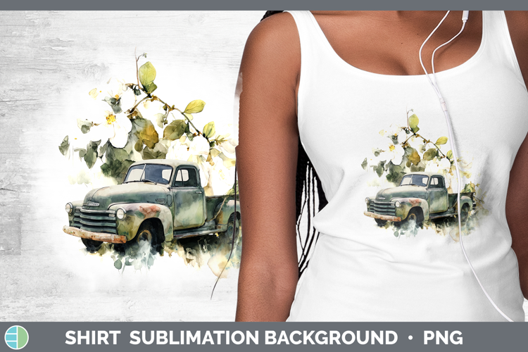 Vintage Truck Best Sellers 02 Alcohol Ink Shirt Sublimation