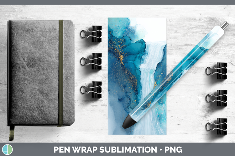 Waterfall Best Sellers 02 Alcohol Ink Pen Wrap Sublimation D