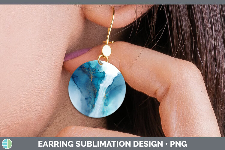 GorgeousBest Sellers 02 Alcohol Ink Round Earrings design.