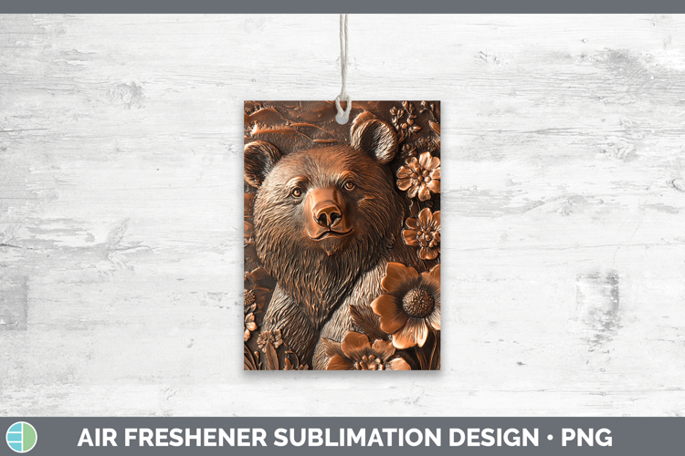 Best Sellers 02 Copper Relief Bear Air Freshener Sublimation