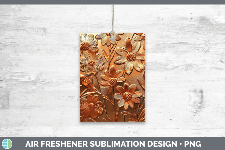 Best Sellers 02 Copper Relief Daisies Air Freshener Sublimat