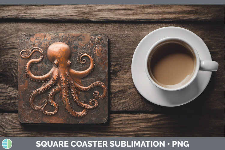 GorgeousBest Sellers 02 Copper Relief Square Coaster design.