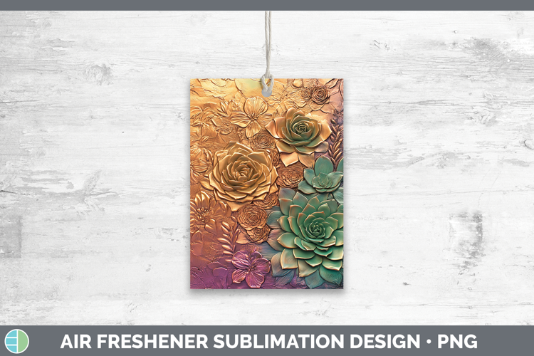 Best Sellers 02 Copper Relief Succulents Air Freshener Subli