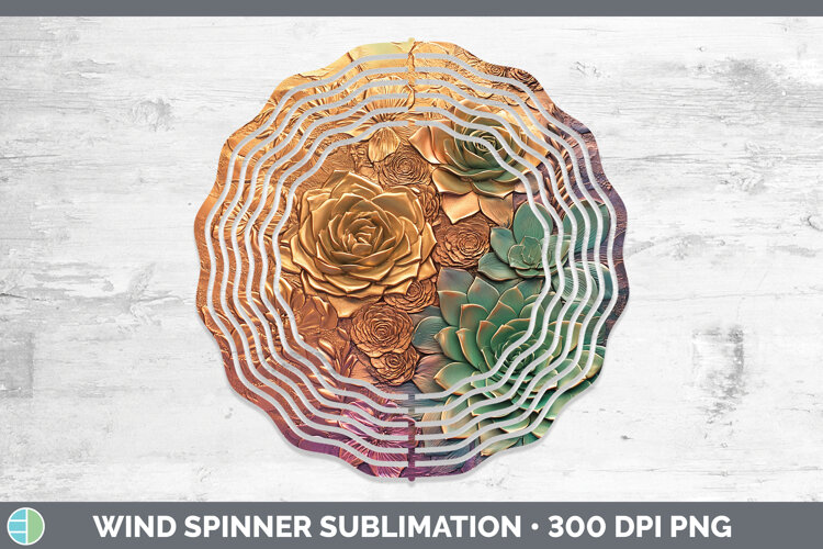 GorgeousBest Sellers 02 Copper Relief Wind Spinner design.