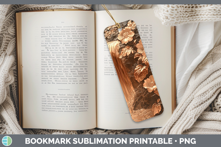 Best Sellers 02 Copper Relief Waterfall Bookmark Sublimation