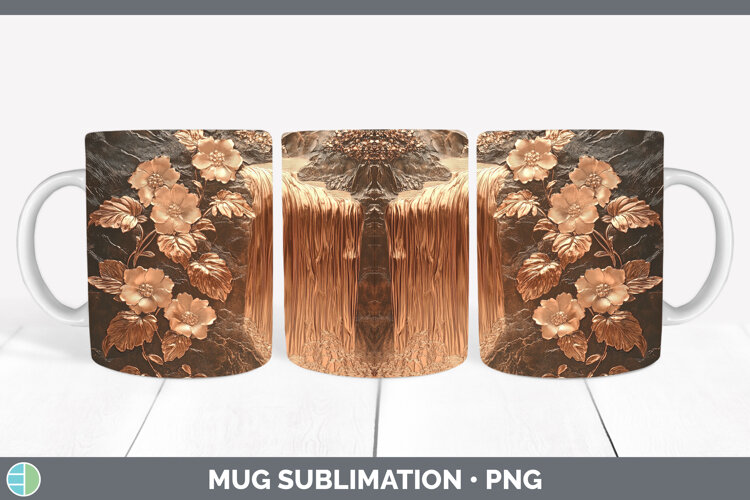 GorgeousBest Sellers 02 Copper Relief Mug Wrap design.