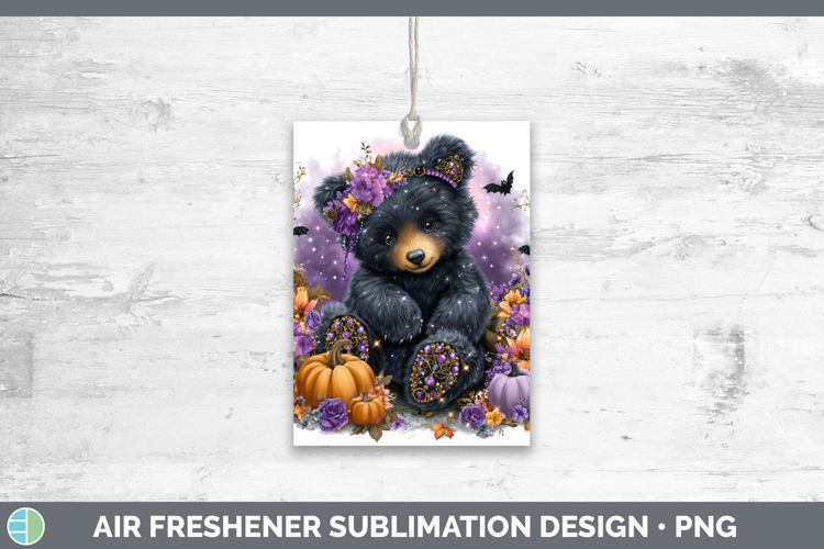Best Sellers 02 Cute Halloween Bear Air Freshener Sublimatio
