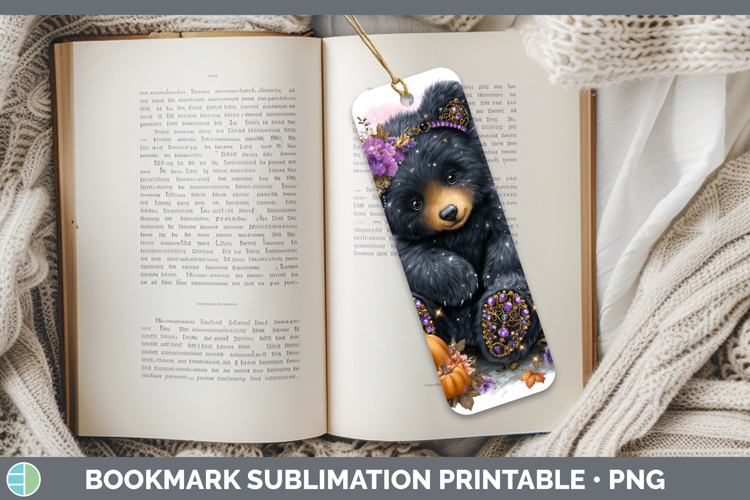 Best Sellers 02 Cute Halloween Bear Bookmark Sublimation Pri