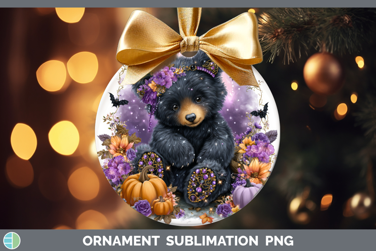 Best Sellers 02 Cute Halloween Bear Ornament Sublimation Bau