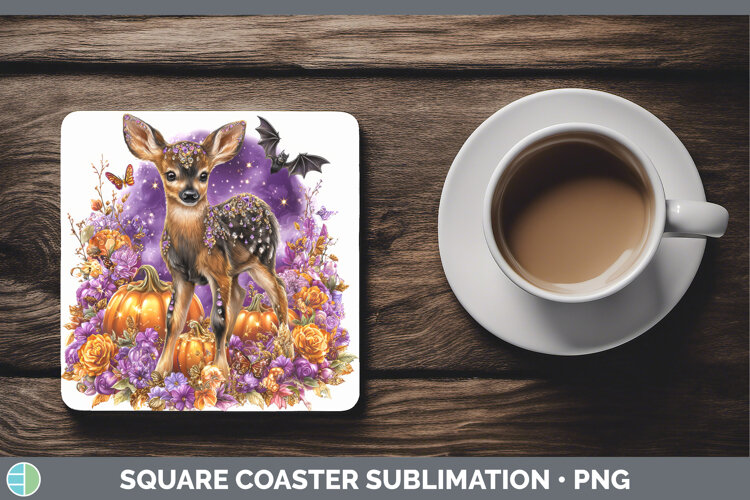 GorgeousBest Sellers 02 Cute Halloween Square Coaster design.