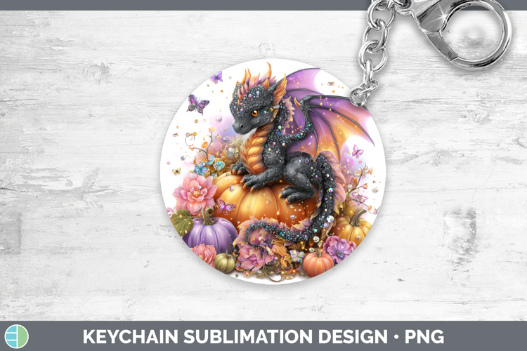 Best Sellers 02 Cute Halloween Dragon Keychain Sublimation K