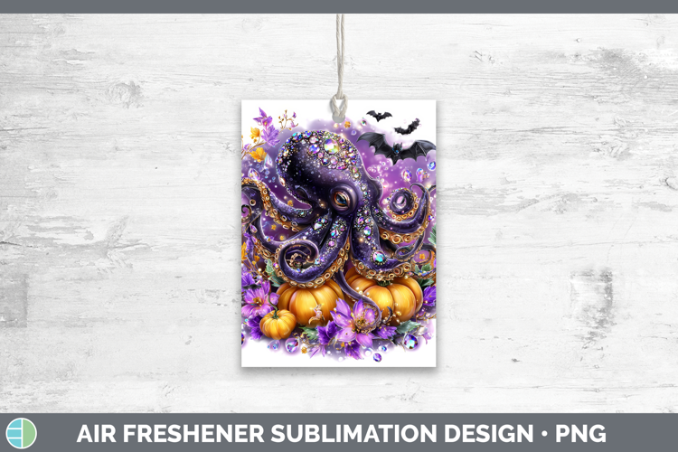 Best Sellers 02 Cute Halloween Octopus Air Freshener Sublima