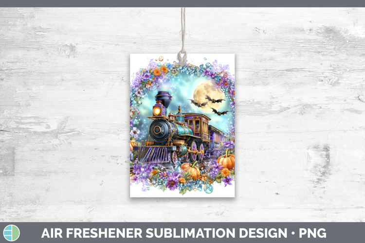 Best Sellers 02 Cute Halloween Train Air Freshener Sublimati