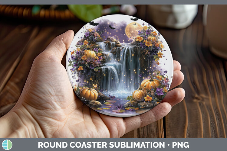 GorgeousBest Sellers 02 Cute Halloween Round Coaster design.